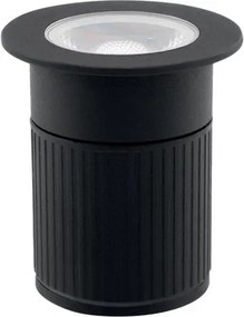 Embutido Solo Led Alumínio Preto 5w 3000k Ip67