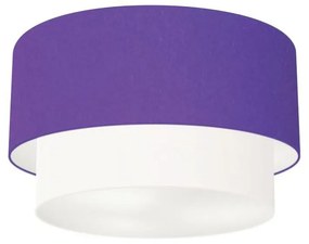 Plafon de Sobrepor Cilíndrico SP-3045 Cúpula Cor Roxo Branco