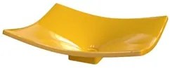 Cuba Pia de Apoio para Banheiro Retangular Folha Bari F44W C08 Amarelo