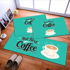 Jogo de Tapete de Cozinha, Coffee Machiatto - 3 Pças