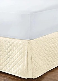 Saia Box Matelada Bege King 1 Peça