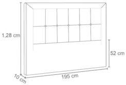 Cabeceira Cama Box Casal King 195cm Paolla Z37 Veludo Cinza - Mpozenat