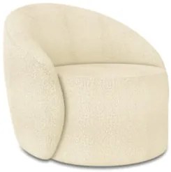 Sofá 4 Lugares 220cm Wendi e Poltrona Steve Boucle Bege I01  - Mpozena