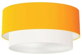 Plafon Para Banheiro Cilíndrico SB-3017 Cúpula Cor Laranja Branco