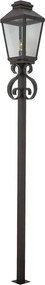 Poste Aluminio Vidro Marrom Ip62 Gold