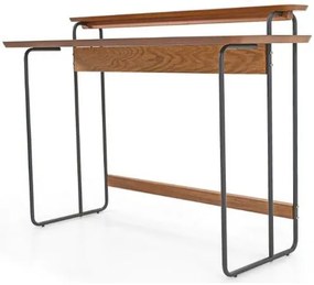Escrivaninha Narrow Amêndoa Base Preta 120cm - 59079 Sun House