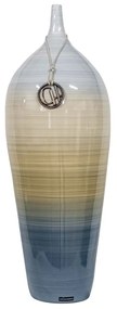 Vaso Garrafa Decorativo em Cerâmica - Borboleta Alto Brilho Kleiner