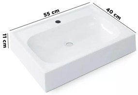 Gabinete De Banheiro Provençal Completo Balcão Cuba Espelho - Branco