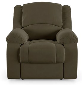 Poltrona do Papai Reclinável Sala de Cinema Madrid Power Touch USB Veludo Capuccino  G23