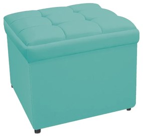 Calçadeira Copenhague 90 cm Solteiro Suede Azul Tiffany - ADJ Decor