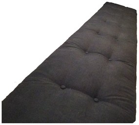 Colchonete Futon Dobravel Enrolavel 130X60X13Cm Orthovida (Preto)