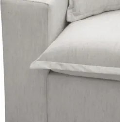 Sofá 4 Lugares Sala Living 280cm Dalton L08 Linho Mescla     - Mpozena
