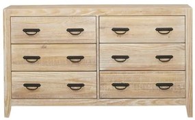 Comoda Trau Dupla 6 Gavetas DriftWood 158cm - 39928 Sun House