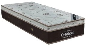 Colchao Sleep King Solteirao Marrom e Branco (Gelo) 108cm - 70095 Sun House