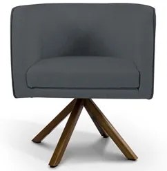 Kit 2 Poltronas Decorativas Base Giromad Madeira Betina C-03 Corano Ci