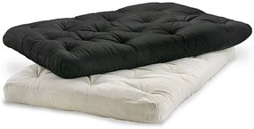 Colchonete Futon Dobravel Enrolavel Solteiro Orthovida (Preto)