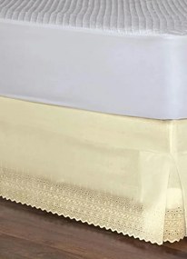 Saia Box Bege Casal 1 Peça