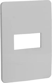 Placa 4x2 Termoplástico Branco 1 Módulo Orion