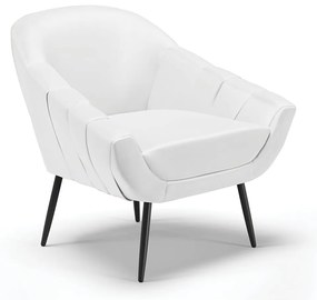 Poltrona Giovana Corino Pés Palito de Ferro D01 - D?Rossi - Branco