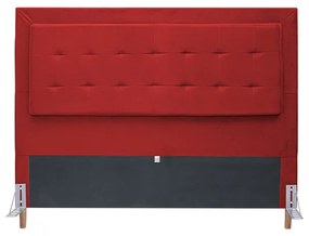 Cabeceira Cama Box Casal 140cm Paris Suede Vermelho - Sheep Estofados - Vermelho
