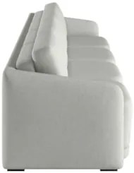 Sofá Cama Casal para Sala 396cm Polska Z08 Linho Cinza - Mpozenato
