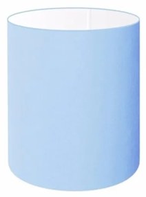 Cúpula em tecido cilíndrica abajur luminária cp-2009 13x15cm azul bebê
