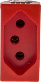 Modulo Tomada Pial Plus+ 20A Vermelha