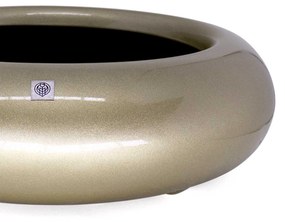 Vaso Bacia Decorativo Redondo Ouro Velho P 9x30x30 cm - D'Rossi