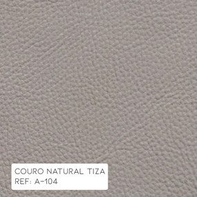 Poltrona Decorativa Sala de Estar Níger Pés Príncipe Couro Off White G58 - Gran Belo