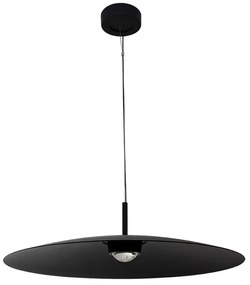 Pendente Led Aluminio 12W 60 3000K 60Cm Plato - PRETO