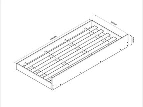 Cama Barcelona Solteiro Com Auxiliar Nature – Tebarrot Móveis