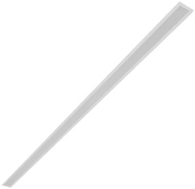 Perfil De Embutir Aluminio Branco Para Fita Led 2M Fit25
