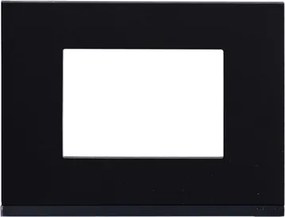 Placa 4x2 3 Postos Suporte Grafite Horizontal Orion Class