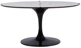 Base de Mesa Jantar Saarinen Oval cor Preta para Tampo ate 220cmx120cm - 51520 Sun House