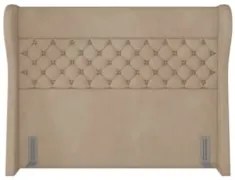 Cabeceira Cama Box Casal King 195cm Trinidad Z37 Veludo Bege - Mpozena