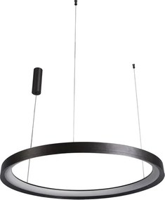 Pendente Led Metal Aluminio Grafite 48W 3000K Giro