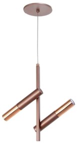 Pendente Vertical Tubinho Articulado 20X10X31Cm Metal 02Xg9 | Old Arti... (COBRE BRILHO)