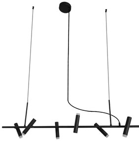 Pendente Led Metal Acrilico 18W 3000K Zione - PRETO