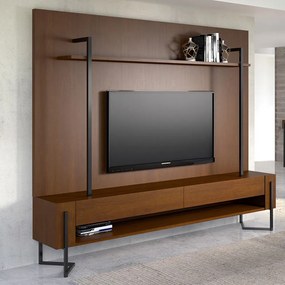 Rack com Painel Urban 210cm Madeira Maciça