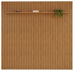 Painel para TV 75 Polegadas Ripado 250x240cm Pratisk D04 Freijó - Mpoz