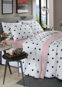 Jogo de Cama Poá Rosa Solteiro 3 Peças