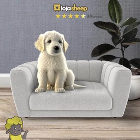 Caminha Casinha para Cachorro Gato Pet Mini Poltrona Meg Boucle Cru - Loja Sheep - Branco