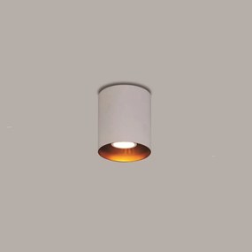 Plafon Ducto Ø10X13Cm 1Xmr16 Gu10 | Usina 16255/13 (BT - Branco Texturizado)