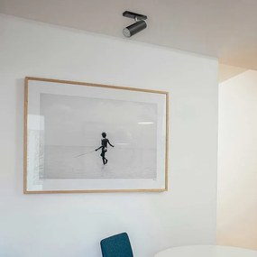 Spot De Sobrepor Aluminio Acrilico - PRETO