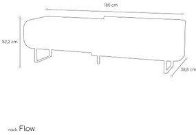 Rack Flow 1.8 Nature – Potenza Móveis