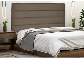 Cabeceira Cama Box Casal 140cm La Italiana Suede Caramelo - Sheep Estofados - Marrom