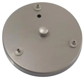 Canopla Lustre Pendente Vivare Md-1006 Completa com Prensa Cabos - Cinza