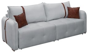 Sofá-Cama 2,30 m Retrátil e Reclinável 2 Lugares Elegance - Veludo Cinza