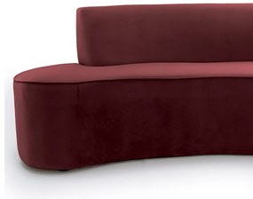Sofá 4 Lugares Porto D07 230cm para Sala Living Suede Vermelho - D'Rossi