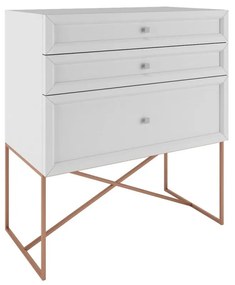 Cômoda Eva 3 Gavetas Móveis Rudnick -